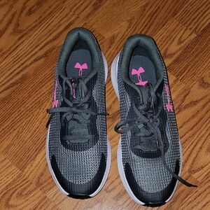 Under Armour Women's Black and Pink Running Shoes